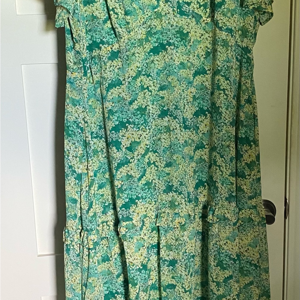Floral Green Dress